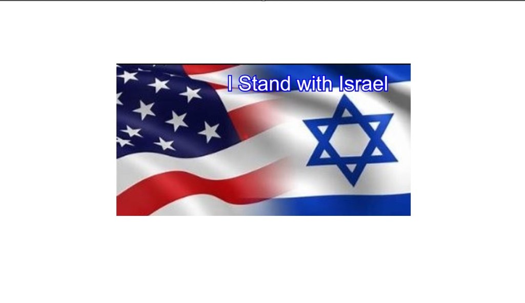 7. I STAND WITH&nbsp;ISRAEL