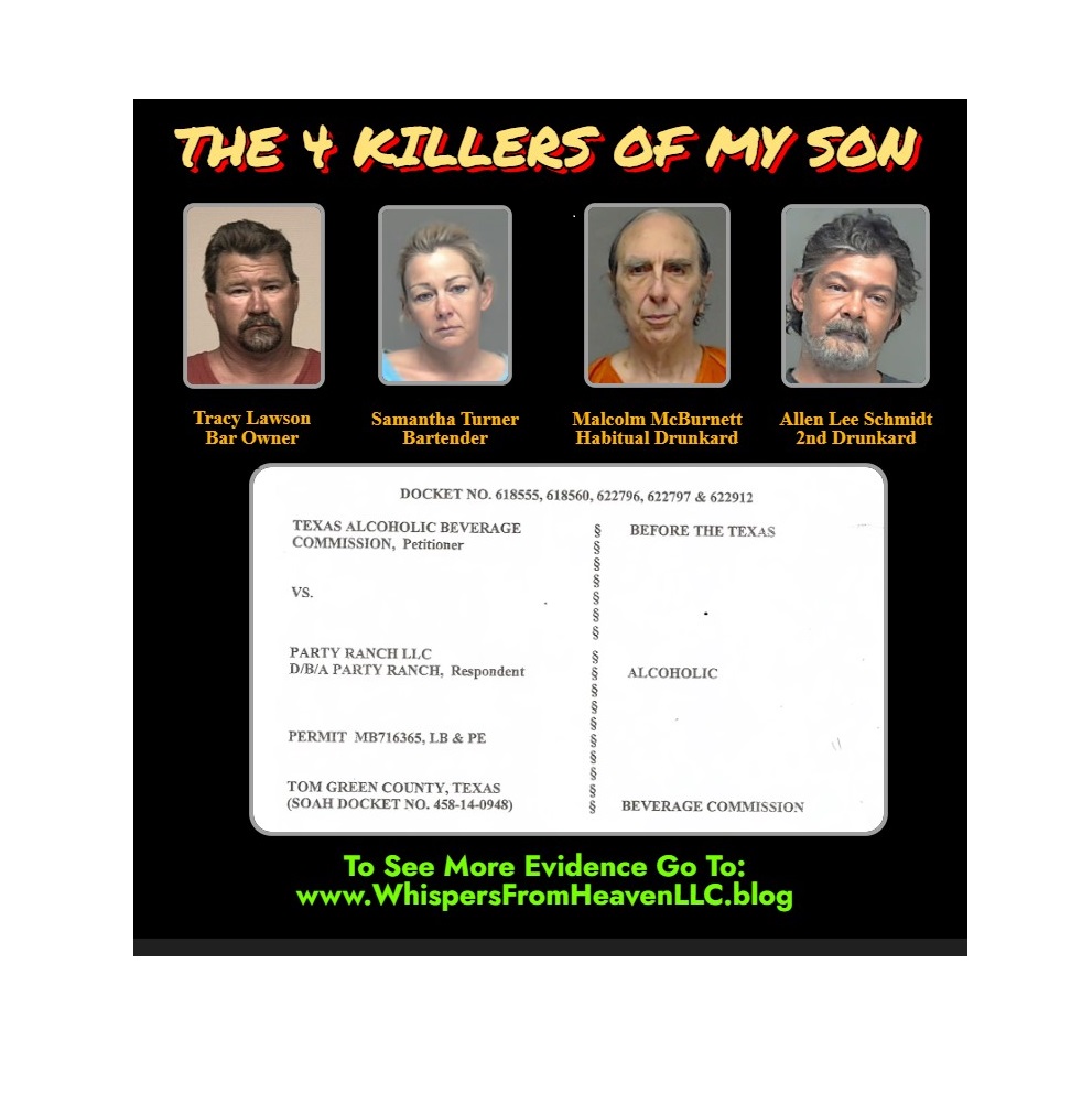 20. The 4 killers of my son Ssgt Donald J. Di Pietro USMC: Malcolm McBurnett, Allen Lee Schmidt, Tracy Lawson, Samantha Turner. Please help me get Justice by sharing this video and signing the&nbsp;Petition